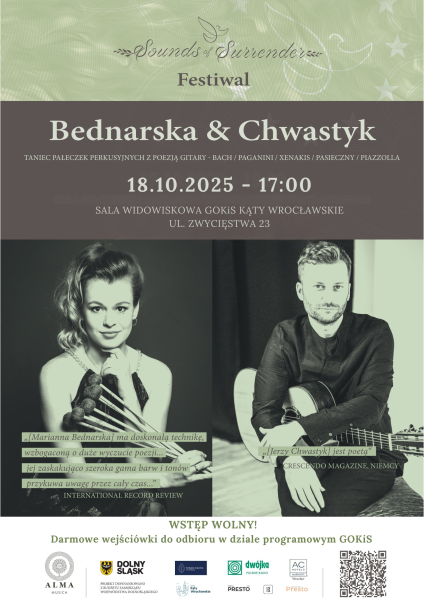 Koncert Bednarska & Chwastyk | Festiwal Sounds of Surrender